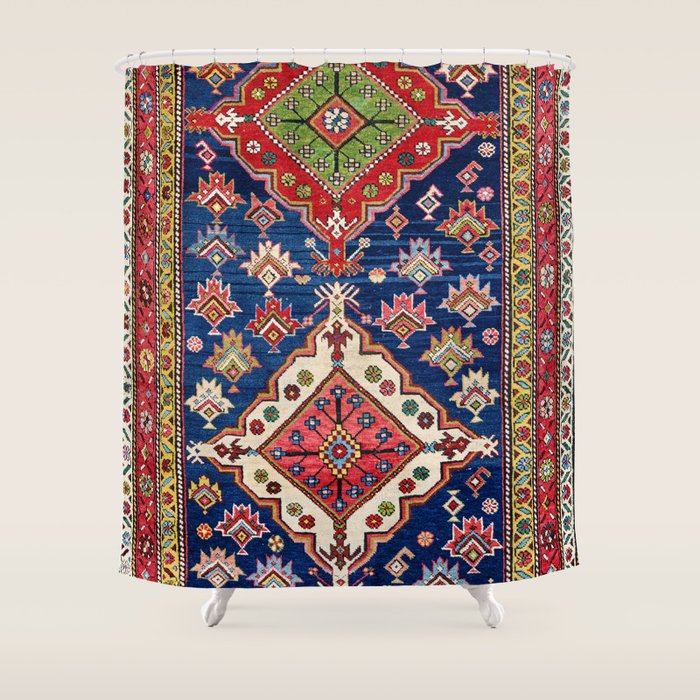 Azerbaijan Northwest Persian Long Rug Print Shower Curtain Gallery Image 1