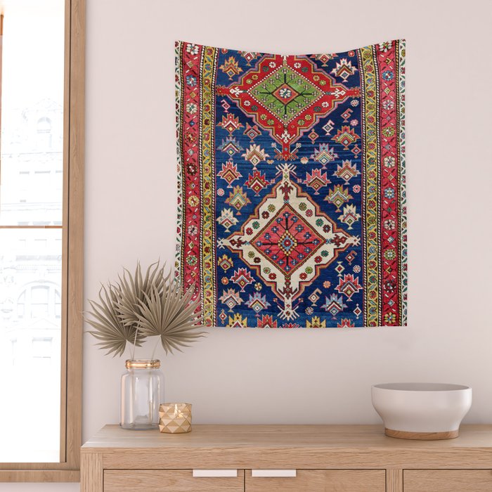Azerbaijan Northwest Persian Long Rug Print Wall Tapestry Gallery Image 2