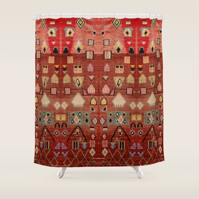 Heritage Moroccan Berber Style Design D9 Shower Curtain Gallery Image 1