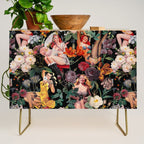 Floral and Pin-Up Girls III - Night Credenza Gallery Image 1
