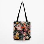 Floral and Pin-Up Girls III - Night Tote Bag Gallery Image 2
