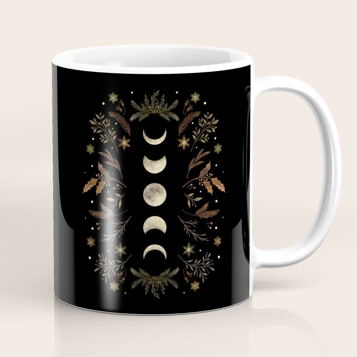 Moonlight Garden - Winter Brown Coffee Mug Gallery Image 1