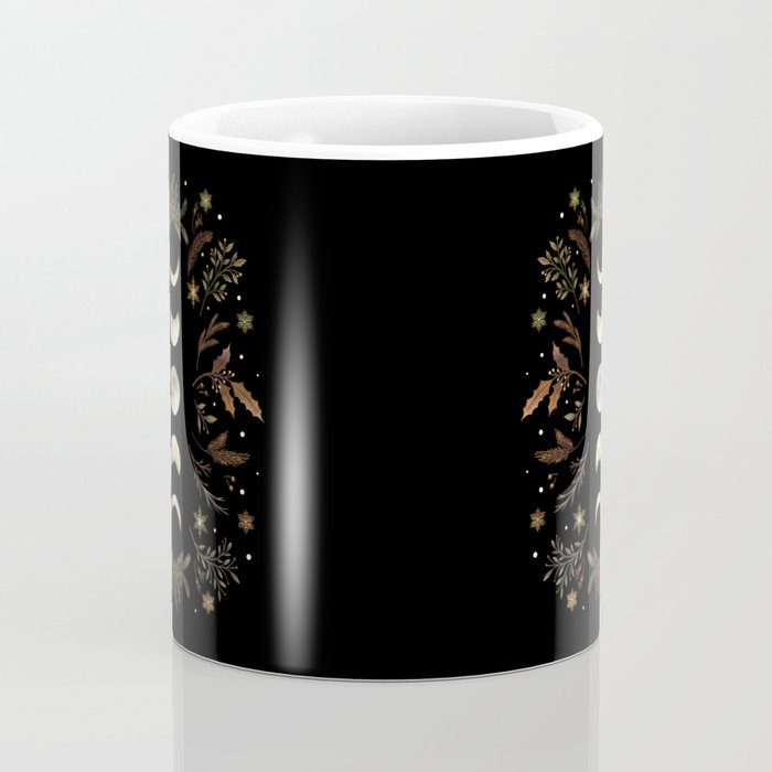 Moonlight Garden - Winter Brown Coffee Mug Gallery Image 4