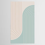 Two Tone Line Curvature XL Tablecloth Gallery Image 2