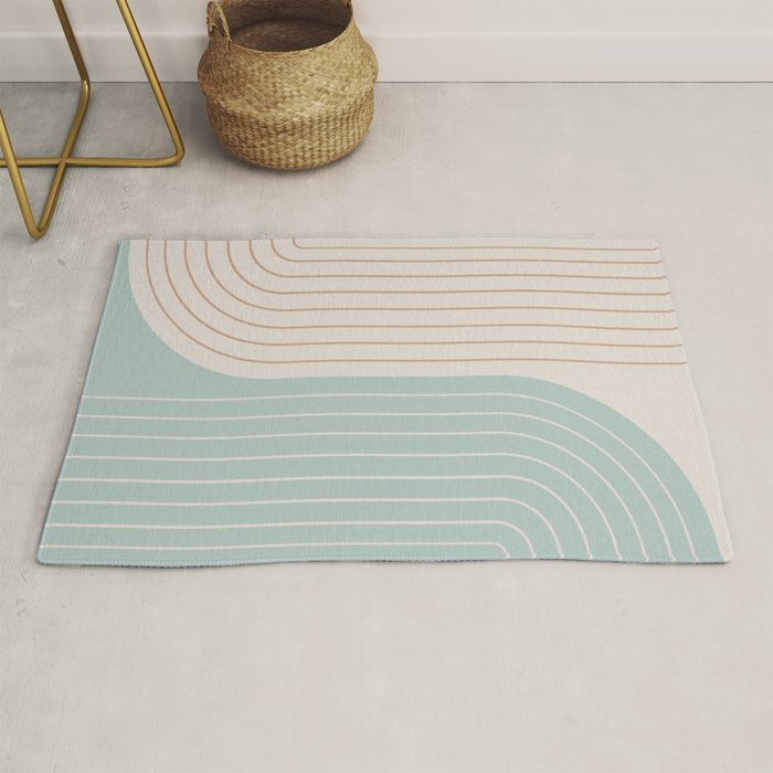 Two Tone Line Curvature XL Rug Gallery Image 1