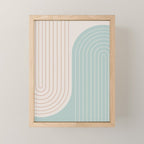 Two Tone Line Curvature XL Mini Art Print Gallery Image 1