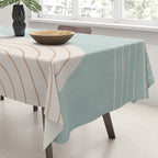 Two Tone Line Curvature XL Tablecloth Gallery Image 3