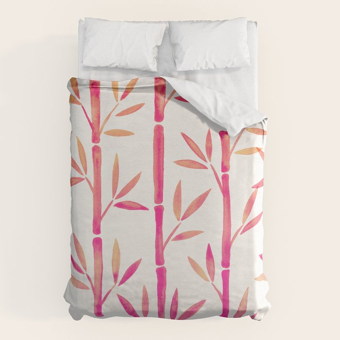 Bamboo Stems - Pink Palette Duvet Cover Gallery Image 6