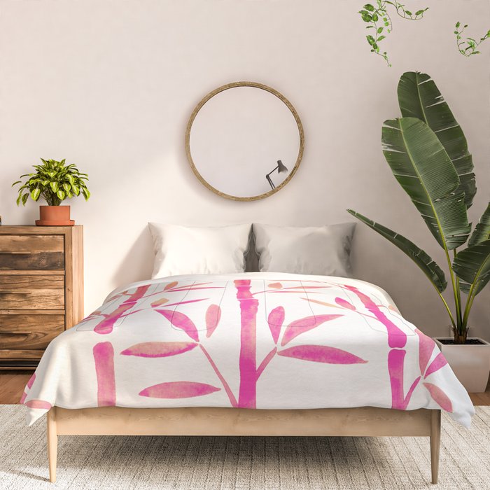 Bamboo Stems - Pink Palette Comforter Gallery Image 3