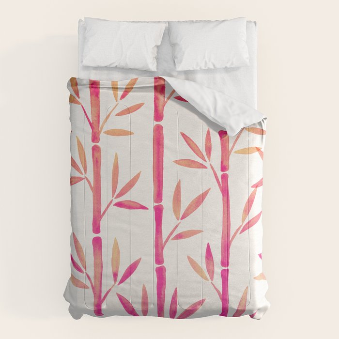 Bamboo Stems - Pink Palette Comforter Gallery Image 6