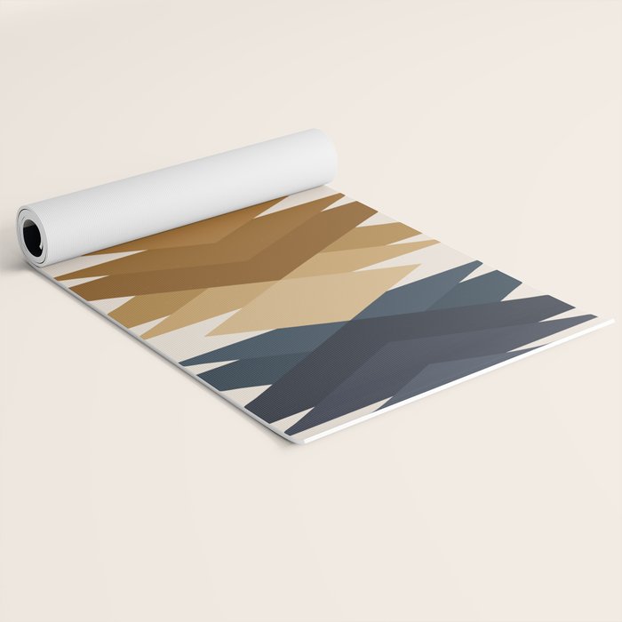 Bold Geometric Triangles V Yoga Mat Gallery Image 2