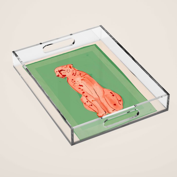 Cheetah 10 Acrylic Tray Gallery Image 1