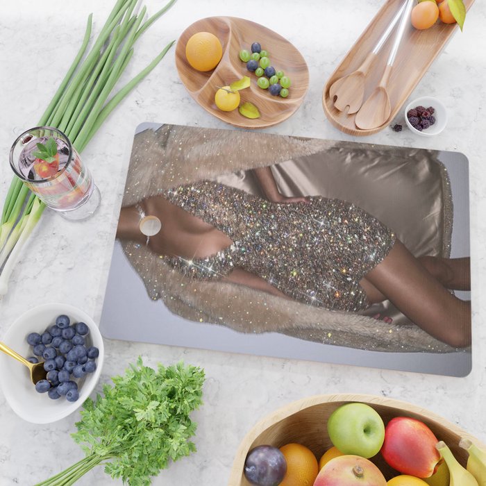 CELEBRATING MOOD | glitter | glamour | shiny | fashion | dress | gorgeous | style | chic | elegant  Cutting Board Gallery Image 2
