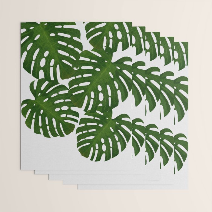 Monstera Leaf I Wrapping Paper Gallery Image 3