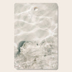 Clear water | beach fine art photography | sea wave and sand Cutting Board Gallery Image 1