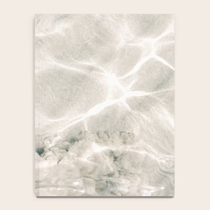 Clear water | beach fine art photography | sea wave and sand Notebook Gallery Image 4