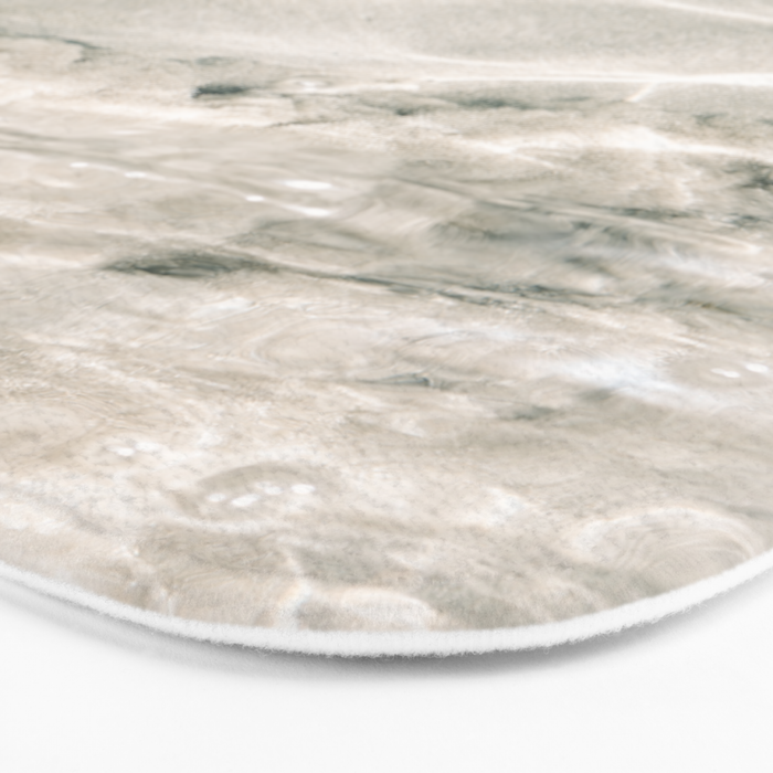 Clear water | beach fine art photography | sea wave and sand Bath Mat Gallery Image 3