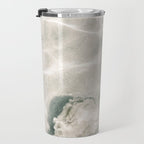 Clear water | beach fine art photography | sea wave and sand Travel Mug Gallery Image 3