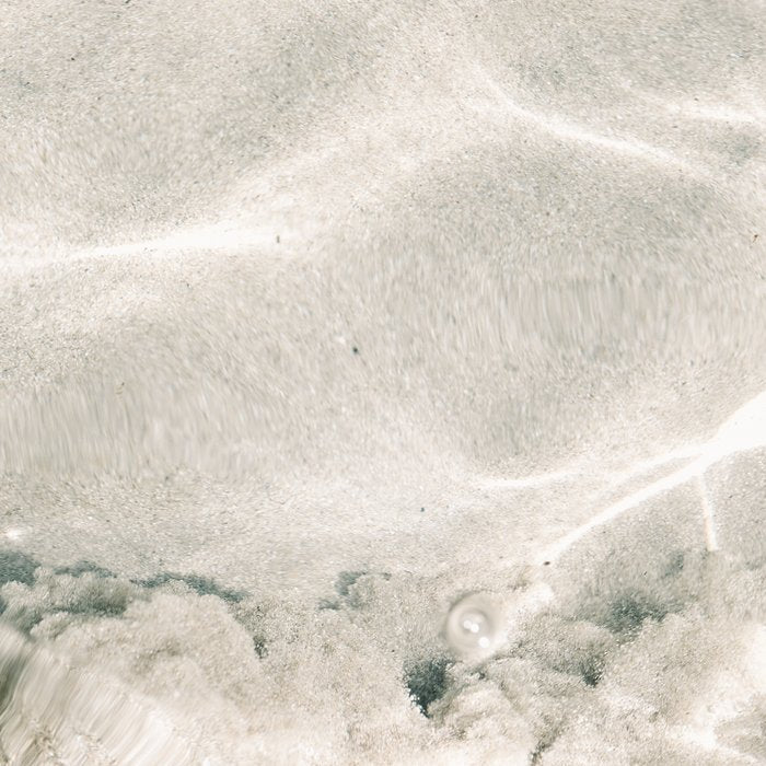 Clear water | beach fine art photography | sea wave and sand Coffee Mug Gallery Image 2