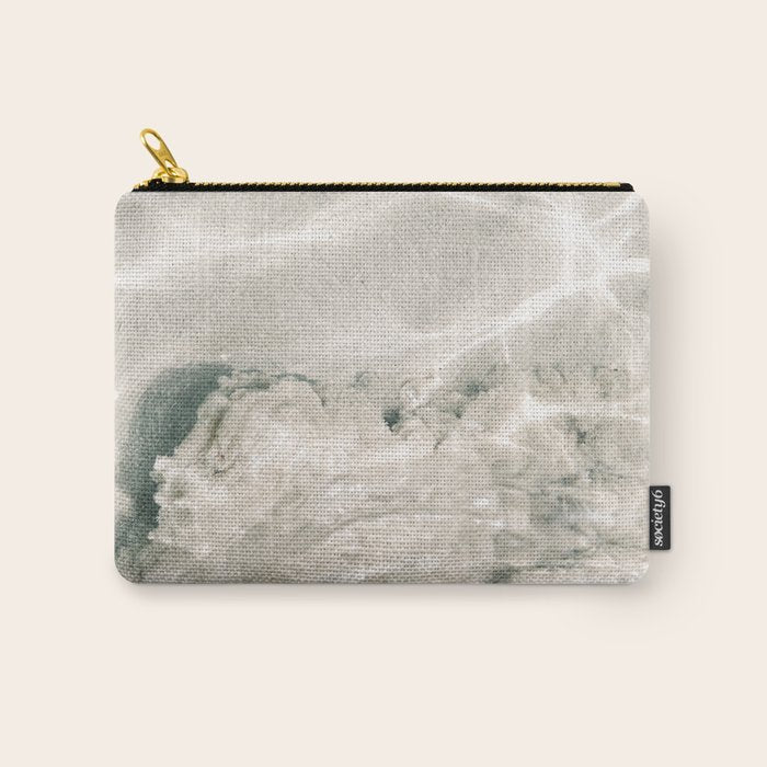 Clear water | beach fine art photography | sea wave and sand Carry All Pouch Gallery Image 1