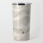 Clear water | beach fine art photography | sea wave and sand Travel Mug Gallery Image 1