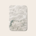 Clear water | beach fine art photography | sea wave and sand Bath Mat Gallery Image 1