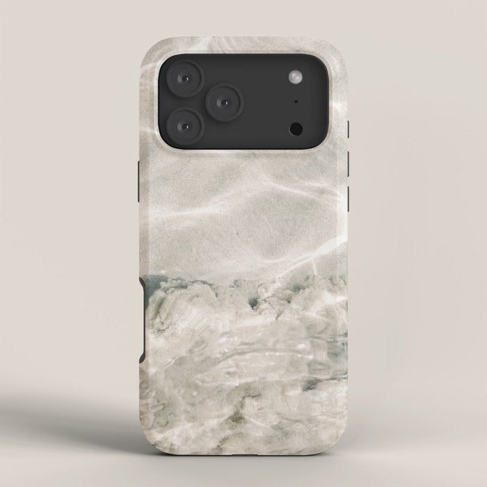 Clear water | beach fine art photography | sea wave and sand iPhone Case Gallery Image 4
