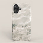 Clear water | beach fine art photography | sea wave and sand iPhone Case Gallery Image 1