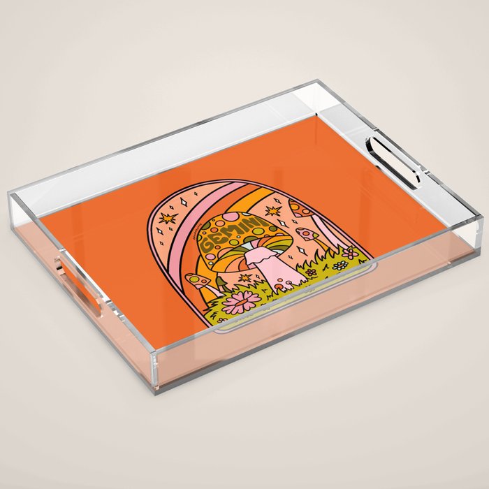 Gemini Mushroom Acrylic Tray Gallery Image 1