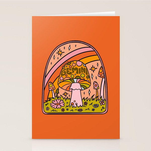 Gemini Mushroom Stationery Card Gallery Image 2