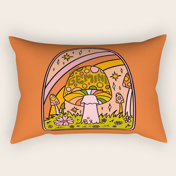 Gemini Mushroom Rectangular Pillow Gallery Image 2