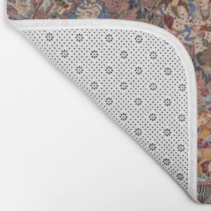 Romantic Antique Kashmar Persian Bath Mat Gallery Image 2