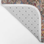 Romantic Antique Kashmar Persian Bath Mat Gallery Image 2