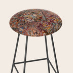 Romantic Antique Kashmar Persian Stool Gallery Image 2