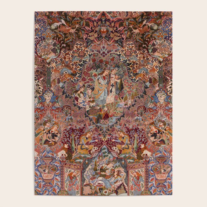 Romantic Antique Kashmar Persian Poster Gallery Image 4