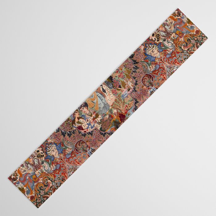 Romantic Antique Kashmar Persian Table Runner Gallery Image 3