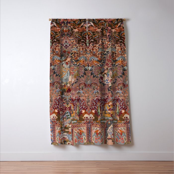 Romantic Antique Kashmar Persian Window Curtain Gallery Image 3