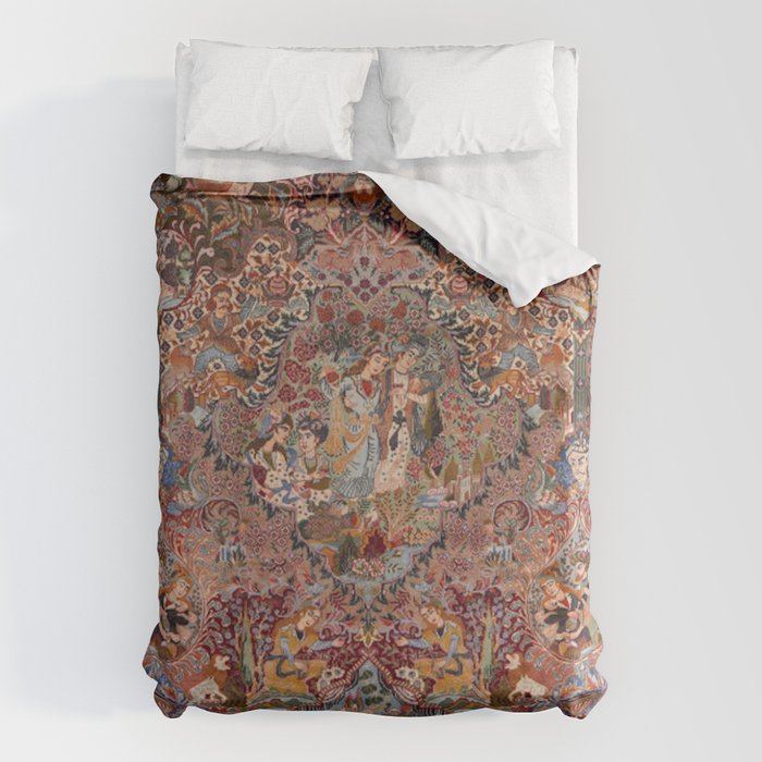 Romantic Antique Kashmar Persian Duvet Cover Gallery Image 6