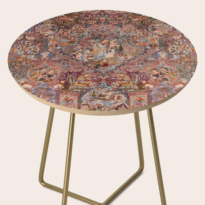 Romantic Antique Kashmar Persian Side Table Gallery Image 2