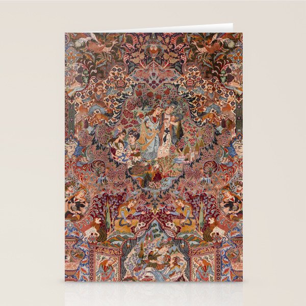 Romantic Antique Kashmar Persian Stationery Card Gallery Image 2