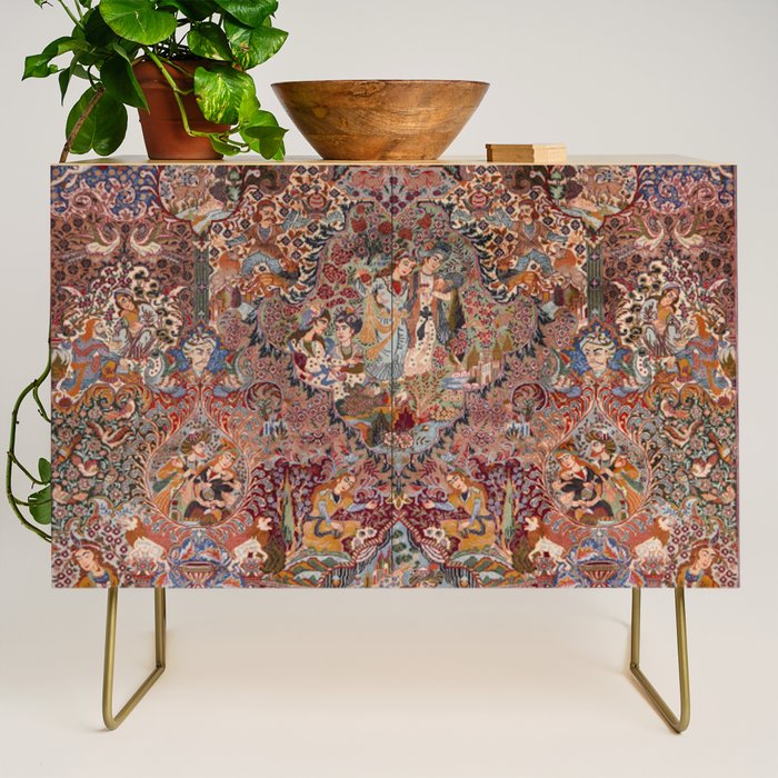 Romantic Antique Kashmar Persian Credenza Gallery Image 1