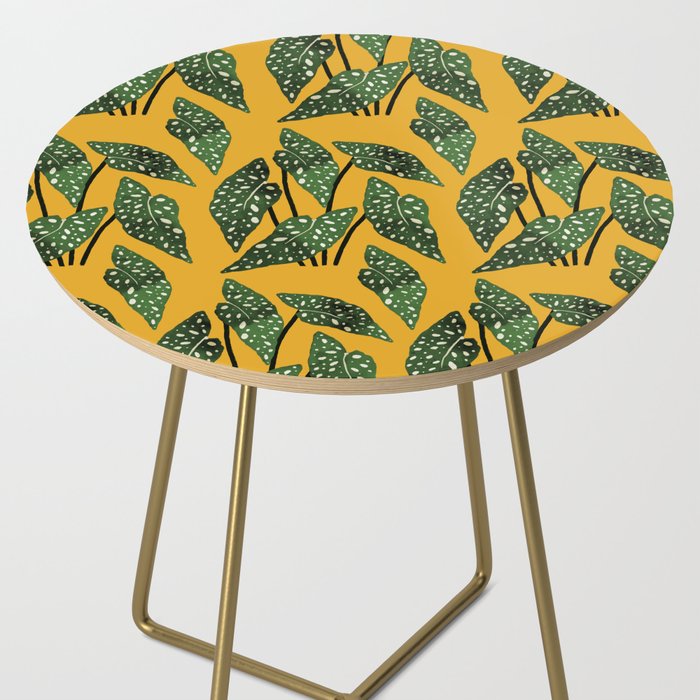 Begonia maculata pot watercolor Side Table Gallery Image 2
