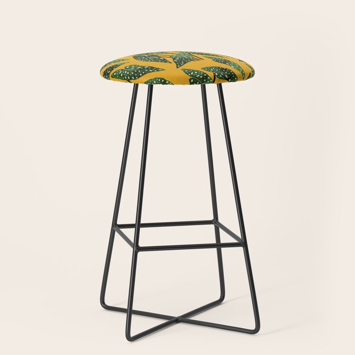 Begonia maculata pot watercolor Stool Gallery Image 1