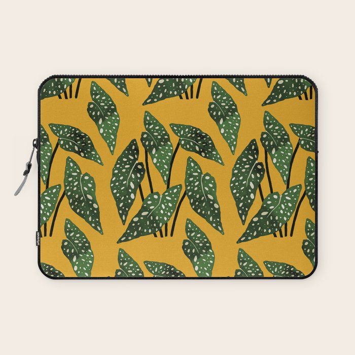 Begonia maculata pot watercolor Laptop Sleeve Gallery Image 1