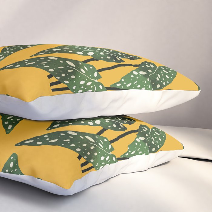 Begonia maculata pot watercolor Pillow Sham Gallery Image 3