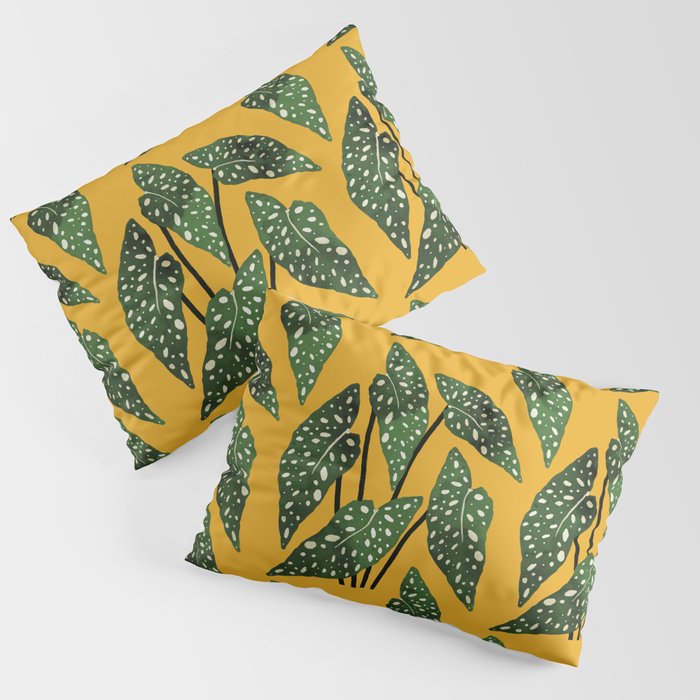 Begonia maculata pot watercolor Pillow Sham Gallery Image 1
