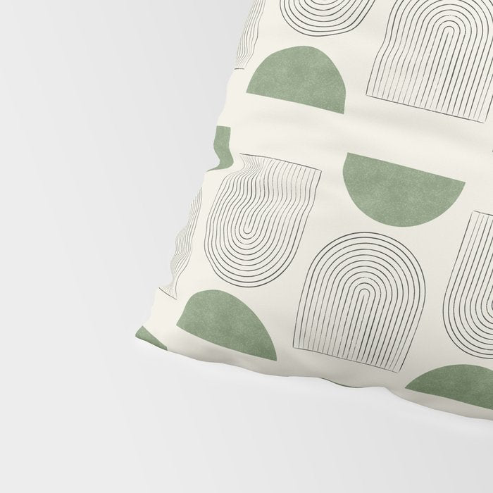 Arch balance green Pillow Sham Gallery Image 4