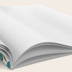 Art Deco White Green & Gold Abstract Pattern Notebook Gallery Image 2