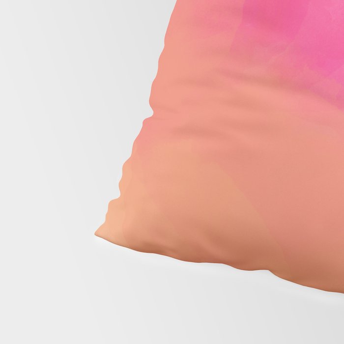 dreamy days in pink peach aquarell Pillow Sham Gallery Image 4