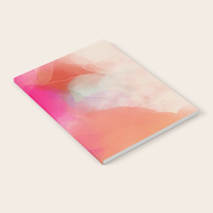 dreamy days in pink peach aquarell Notebook Gallery Image 2